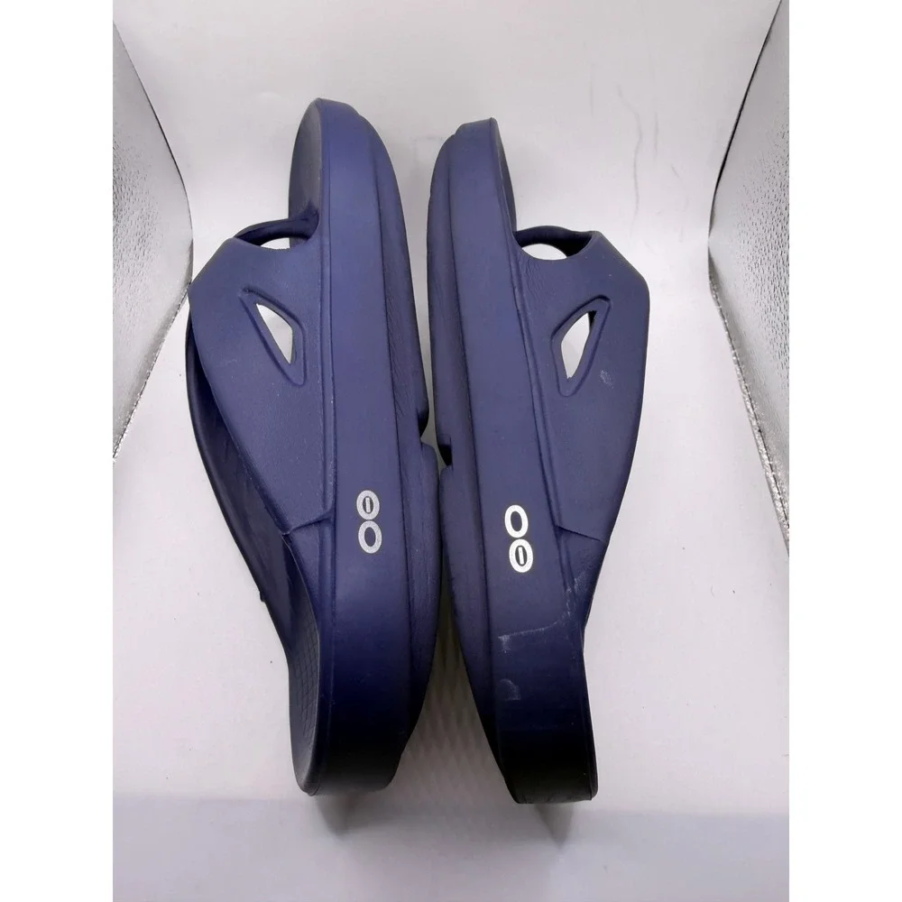 Oofos OOriginal Recovery Sandals Navy Blue Mens 9 Womens 11 EU 42 Flip Flops